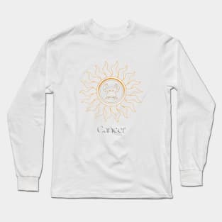 Cancer Zodiac Design Long Sleeve T-Shirt